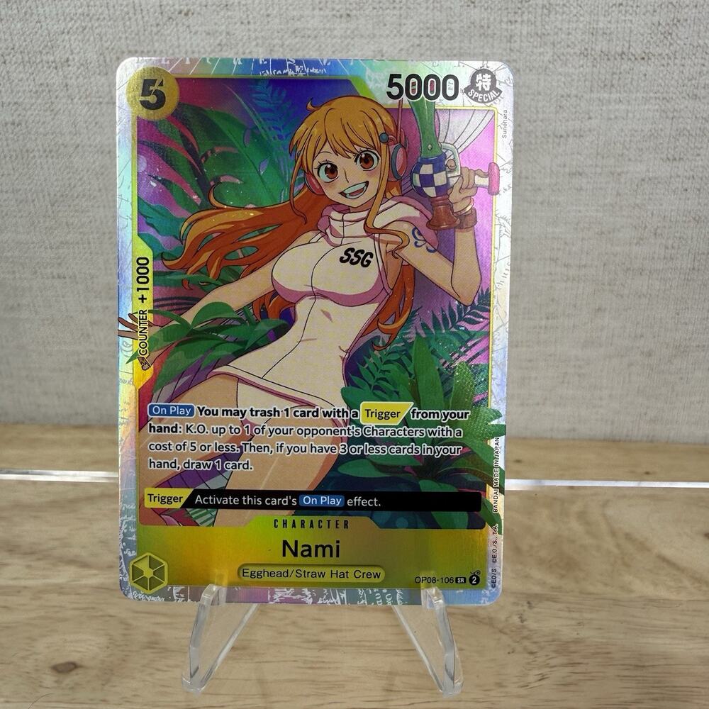 Nami OP08-106 Super Rare Two Legends One Piece Near Mint Foil